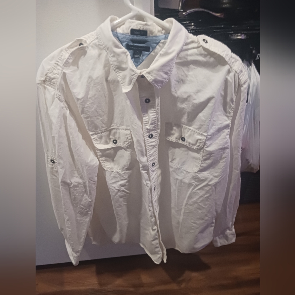 tommy hilfiger mens xl dress shirt